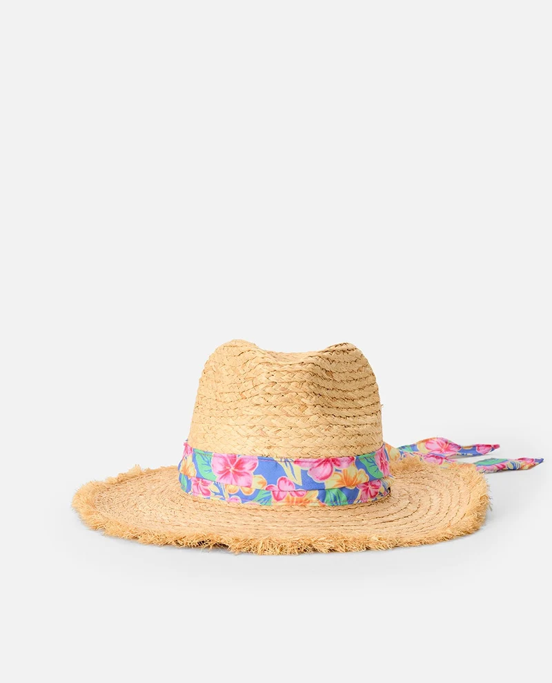 Mixed Straw UPF Panama Hat