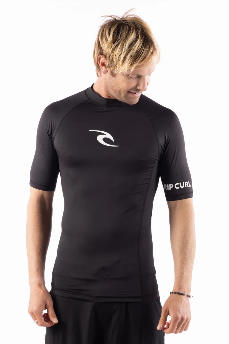 AZ Mens Short Sleeve Tight Fit Rash Vest