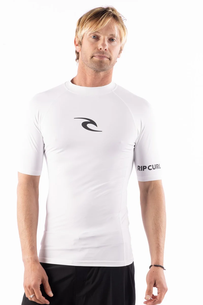 AZ Mens Short Sleeve Tight Fit Rash Vest