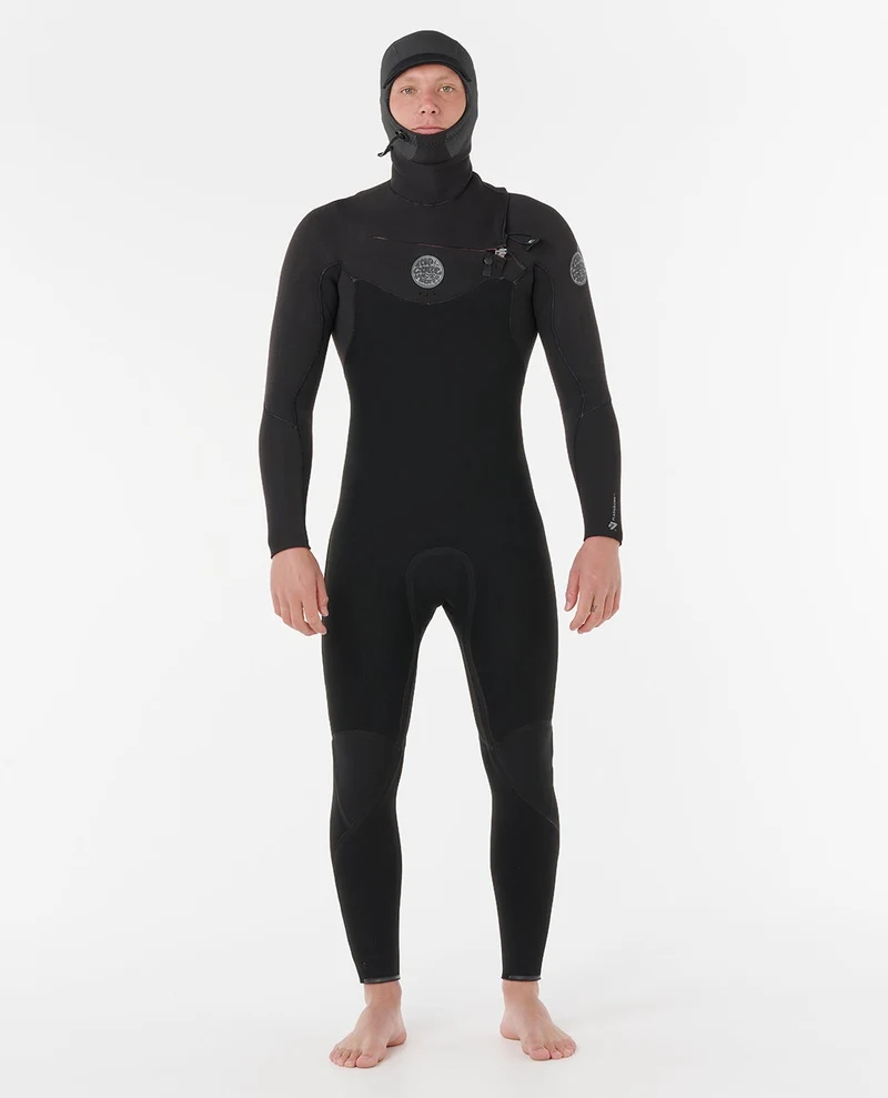 F-Bomb Fusion 4/3 Chest Zip Hooded Wetsuit