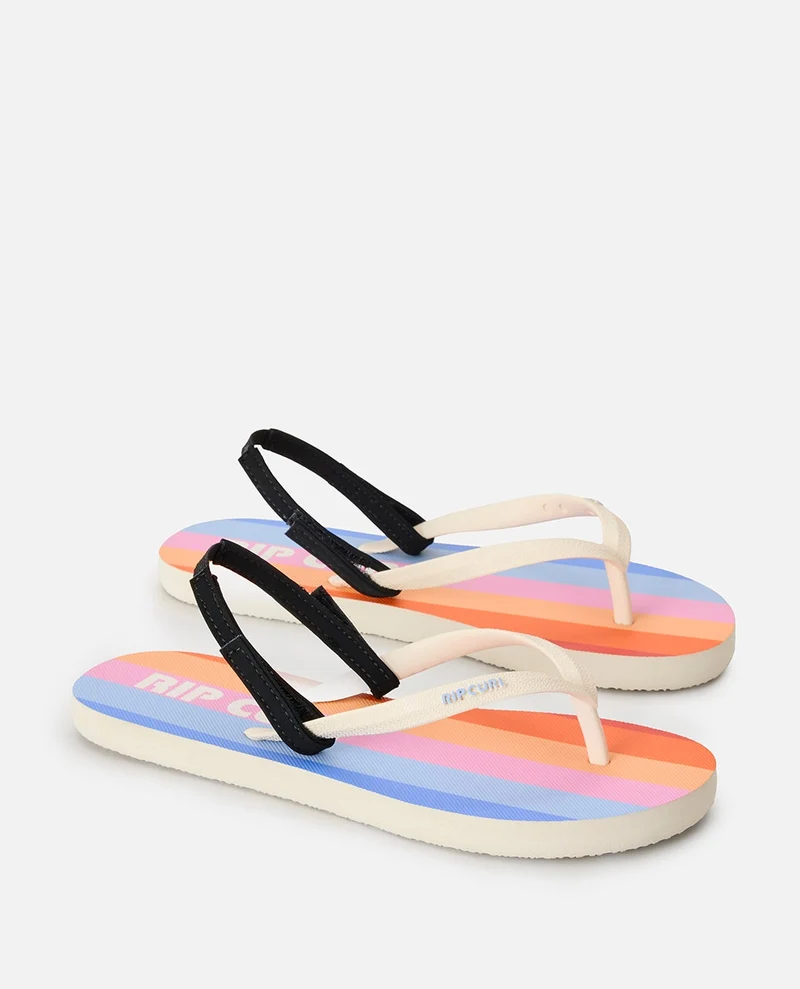 Mixed Bloom Open Toe Sandal - Girls