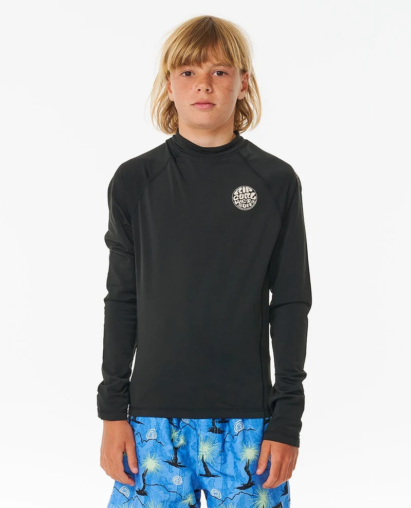 Icons UV Brushed Long Sleeve Rash Vest - Kids