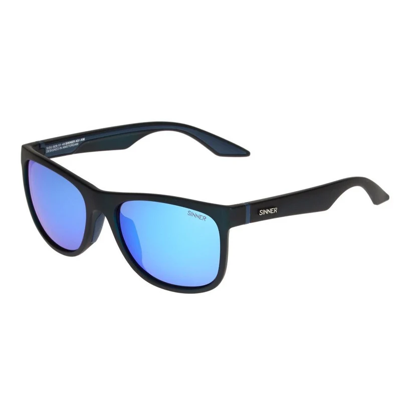 Rockford Sunglasses | Matte Black/Icy Blue