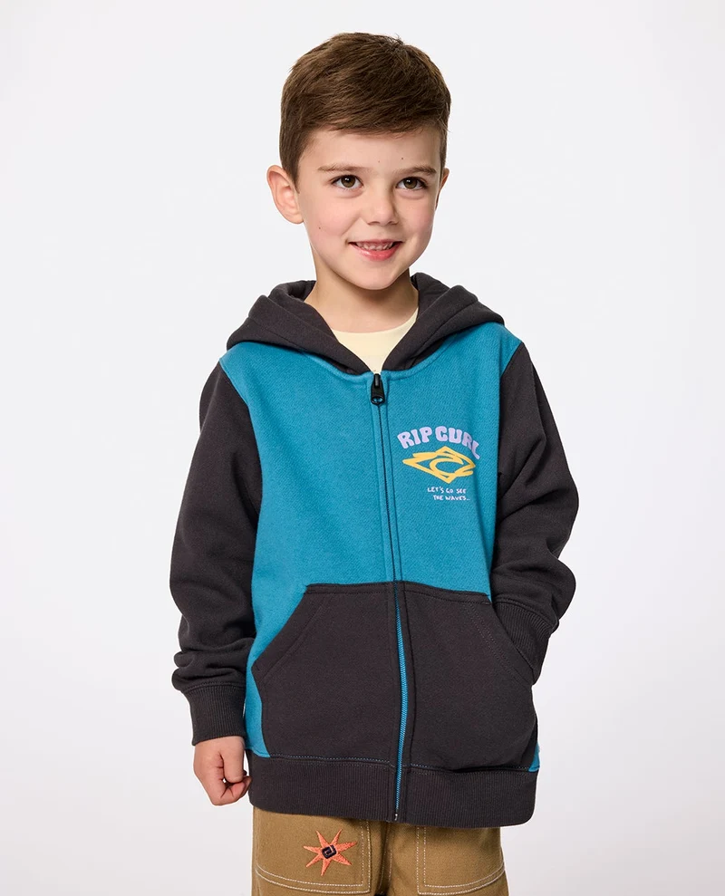 Wave Dayz Zip Through Fleece - Kids