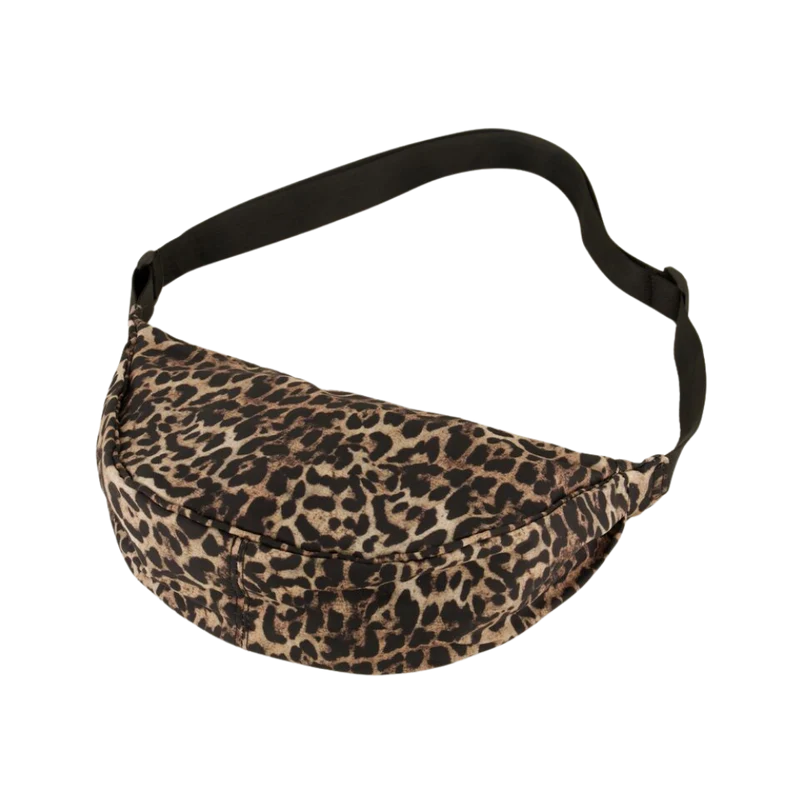 Crossbody bag nylon leopard