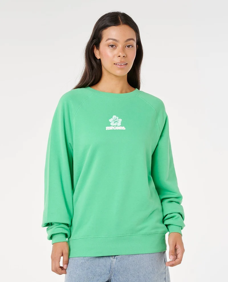 Luxe Surf Raglan Relaxed Crew