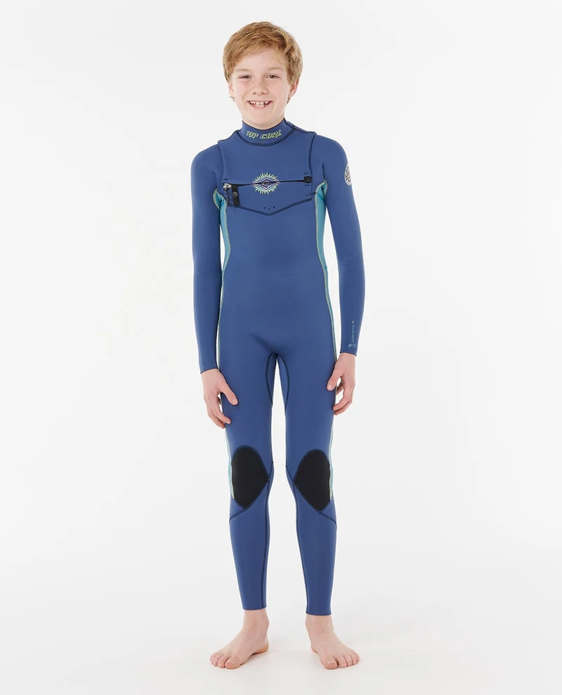 Kids Dawn Patrol 4/3 Chest Zip Steamer