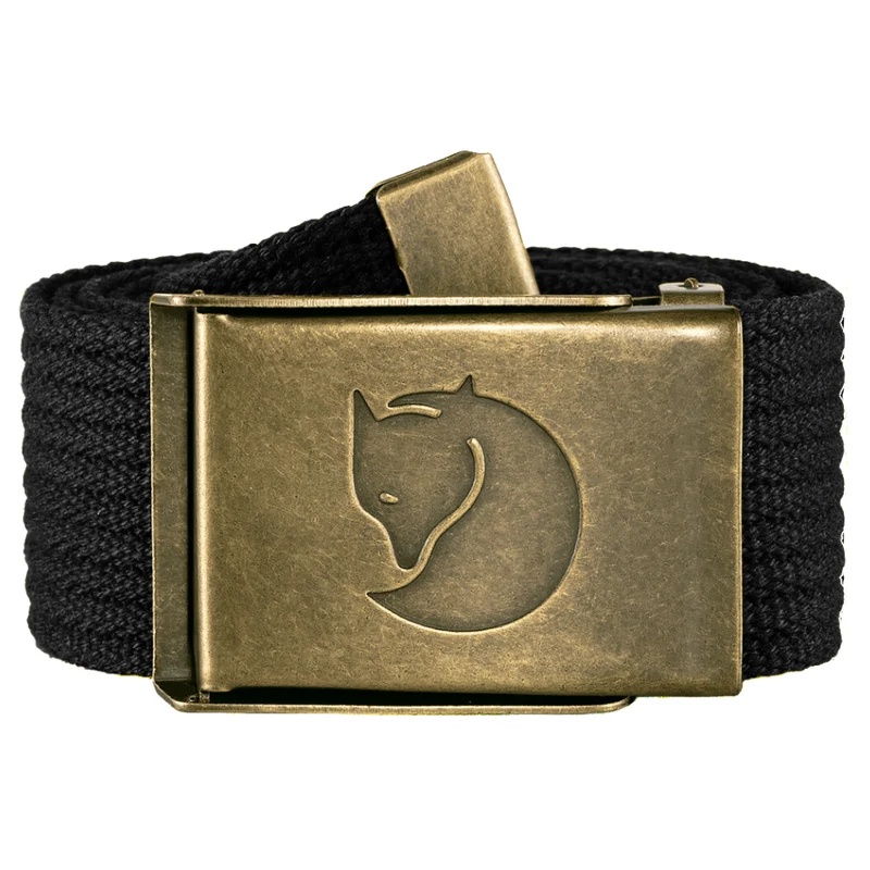 Canvas Brass Belt 4 cm