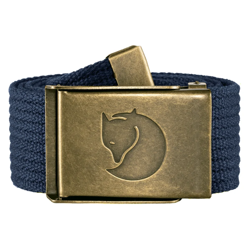 Canvas Brass Belt 4 cm
