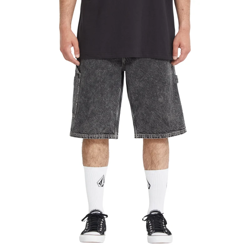 Labored Denim Utility Short