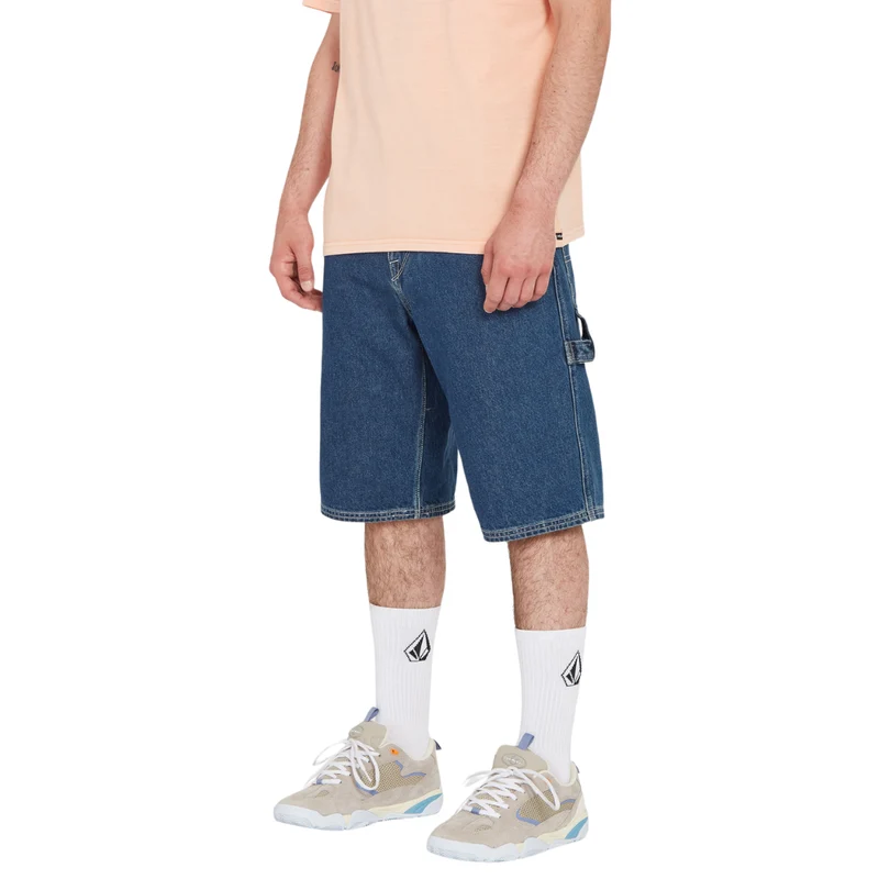 Labored Denim Utility Short